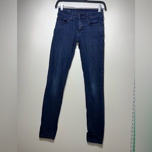 True Religion Halle Mid rise super skinny blue jeans size 23 for women